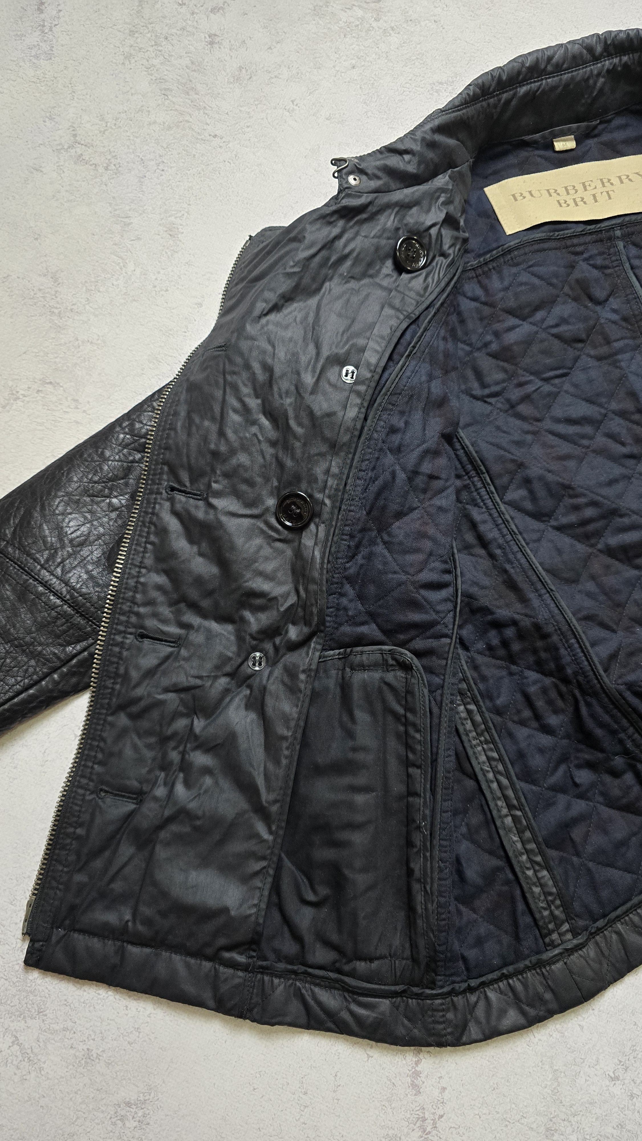 Burberry BURBERRY BRIT Quilted Lamb Leather Sleeve Jacket Size M / US 6-8 / IT 42-44 - 17 Thumbnail