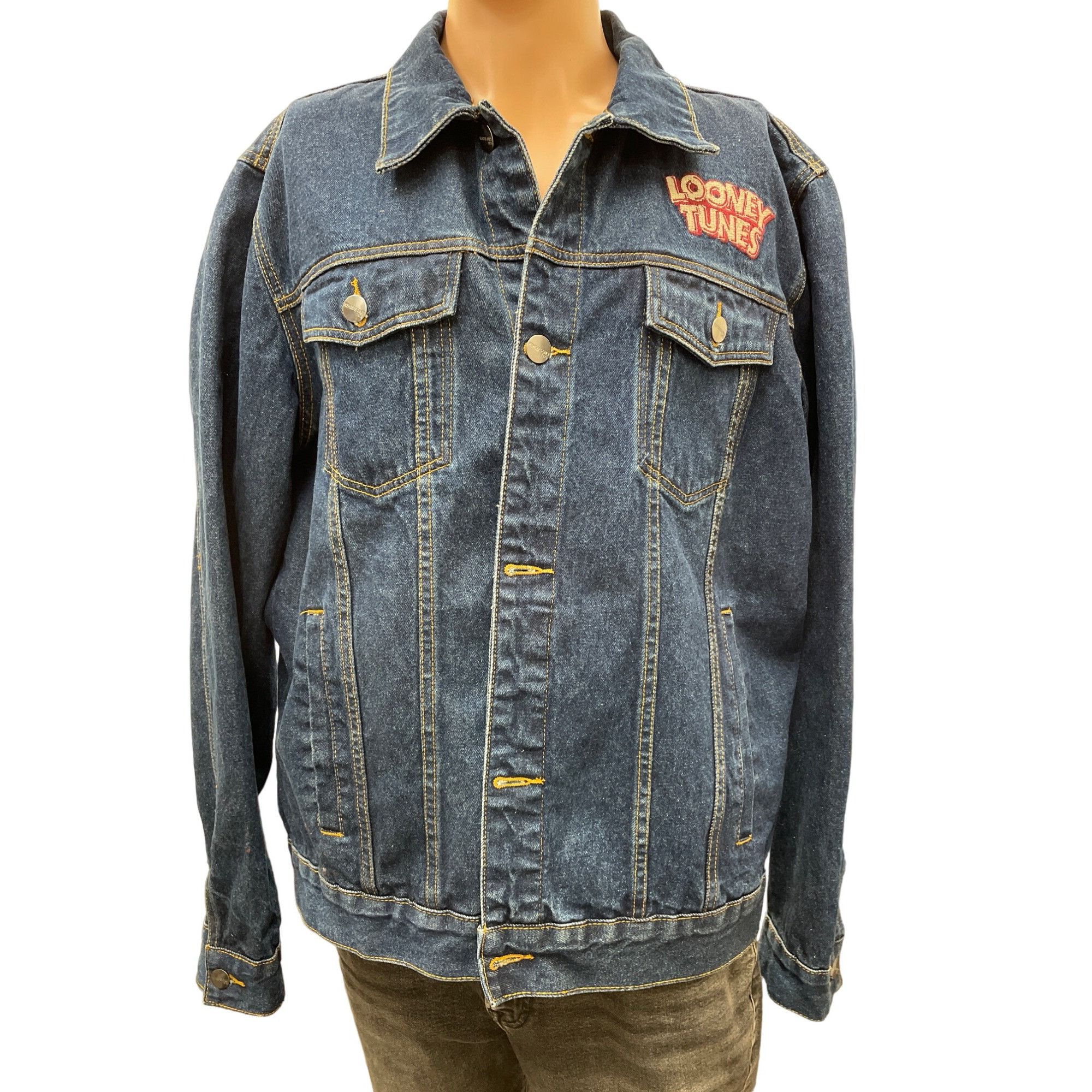 Members Only Members Only Mens Looney Tunes Denim Jacket in Great Conditi Size US XL / EU 56 / 4 - 1 Thumbnail