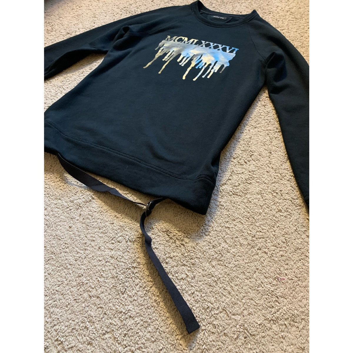 Helmut Lang HELMUT LANG (1986) ROMAN NUMERALS SWEATSHIRT Size US M / EU 48-50 / 2 - 5 Thumbnail