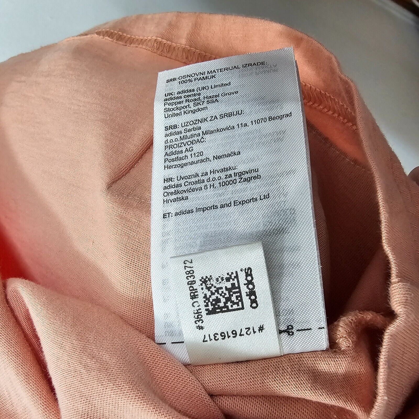 Adidas Adidas Peach Boyfriend Short Sleeve Crew Crop Tee XS Size XS / US 0-2 / IT 36-38 - 5 Thumbnail