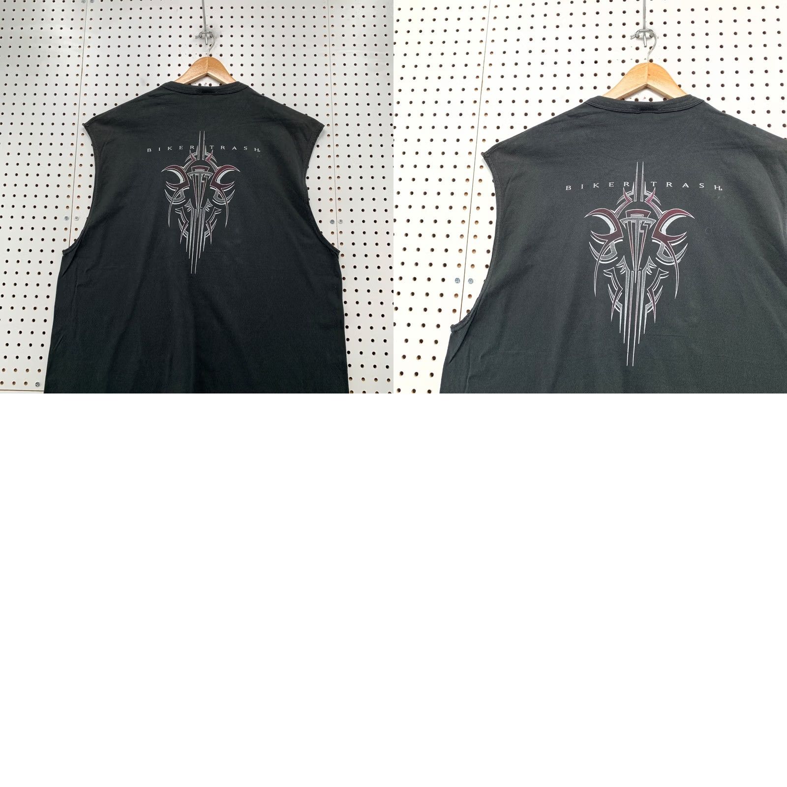 Vintage VINTAGE Biker Trash Shirt Mens 2XL Black Tribal Sleeveless Motorcyle 90s Size US XXL / EU 58 / 5 - 9 Thumbnail
