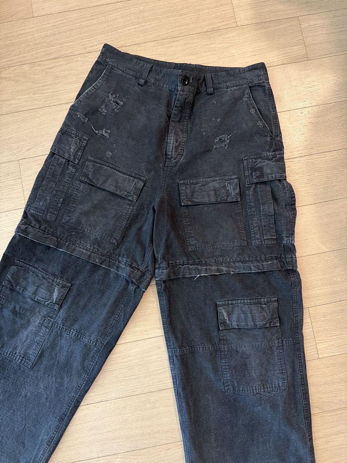 Other FLARED CARGO PANTS IN BLACK Size US 33 - 2 Thumbnail