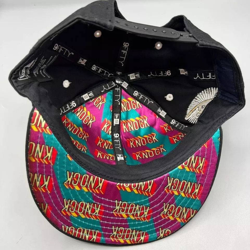 New Era Knock the Hustle Hat Men 9Fifty New Era Snap Back Cap M-L Size ONE SIZE - 7 Thumbnail