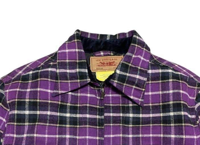 Levi's Vintage Levis Plaid Flannel Shirt Jacket Zipper Ups Size US M / EU 48-50 / 2 - 5 Thumbnail