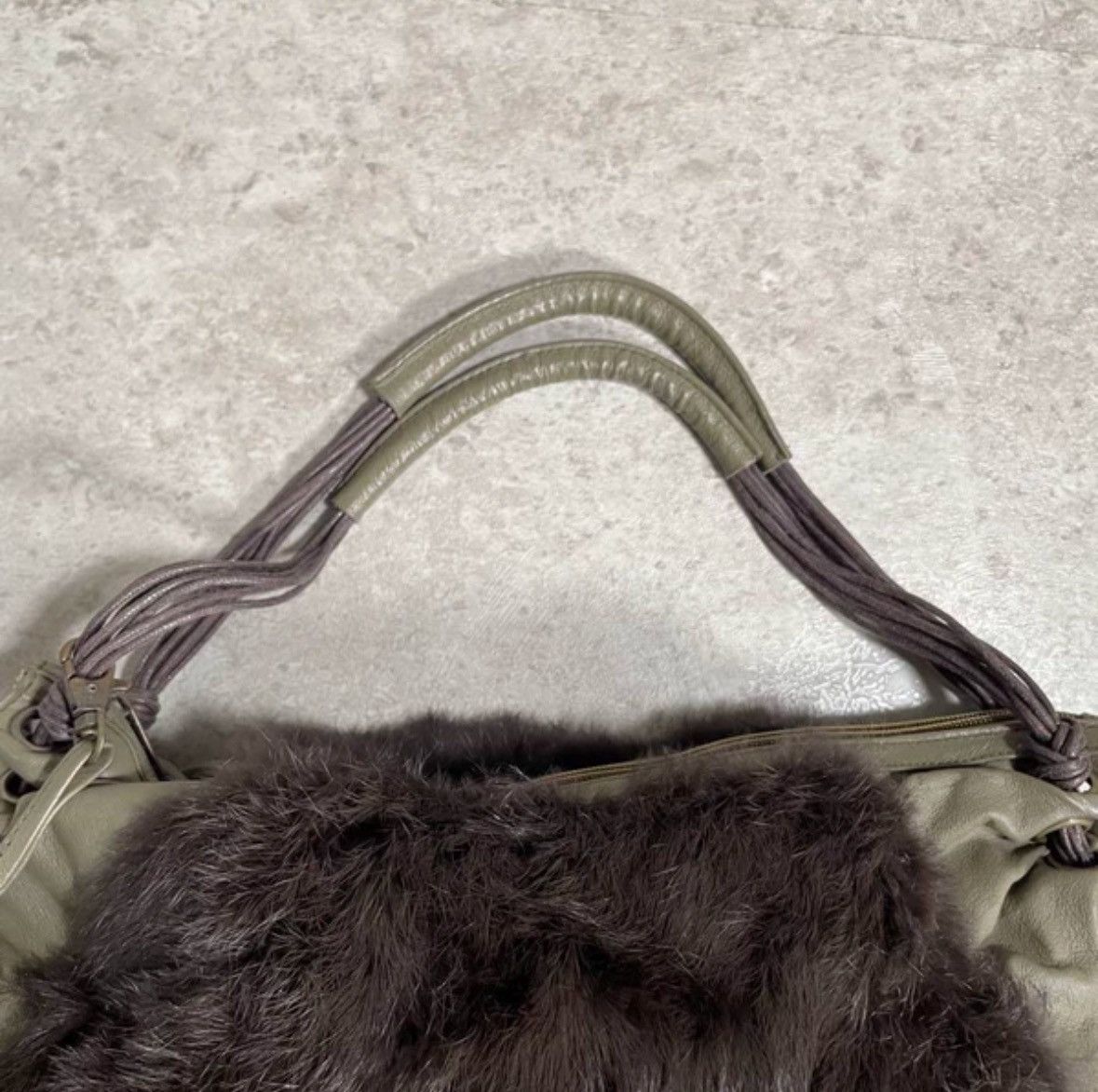 Japanese Brand japanese vintage fur leather shoulder bag Size ONE SIZE - 6 Thumbnail