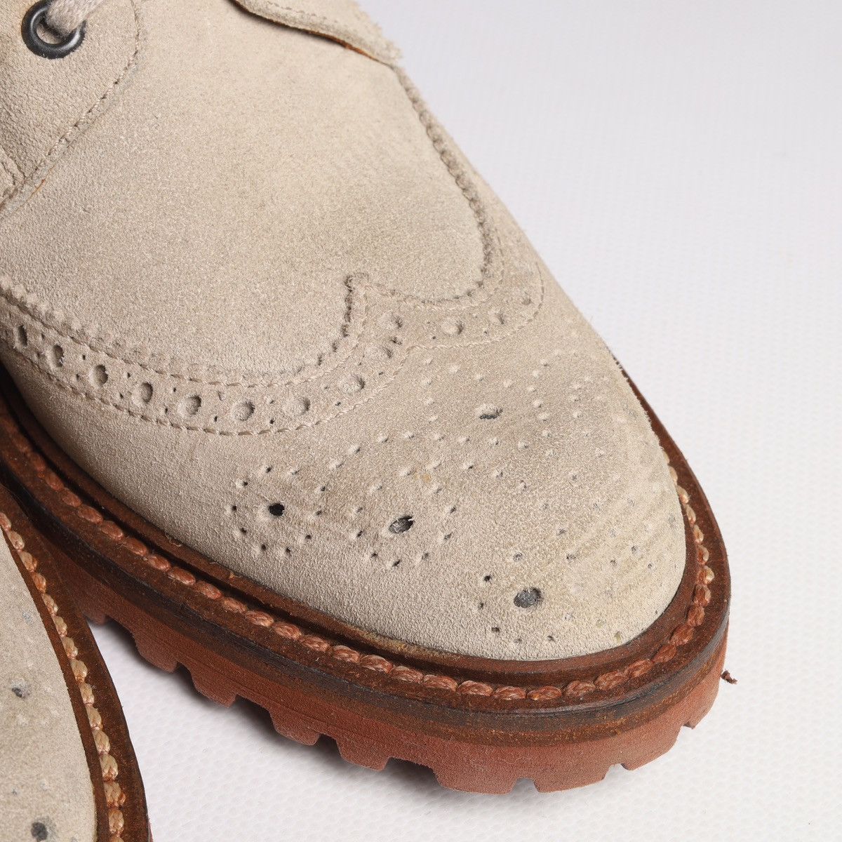 Eleventy Eleventy Suede Hi Derby Boots Shoes Beige Size US 7 / IT 37 - 7 Thumbnail