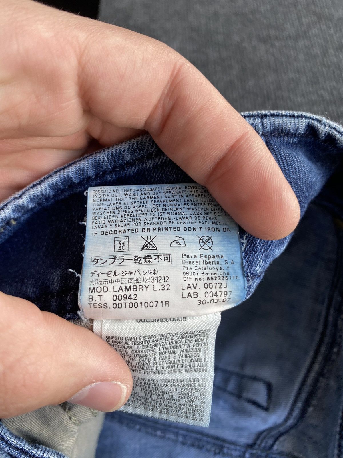 Diesel 🔥Opium Punk Diesel Blue Jeans Bootcut goth emo alt 29 Size 29" - 6 Thumbnail