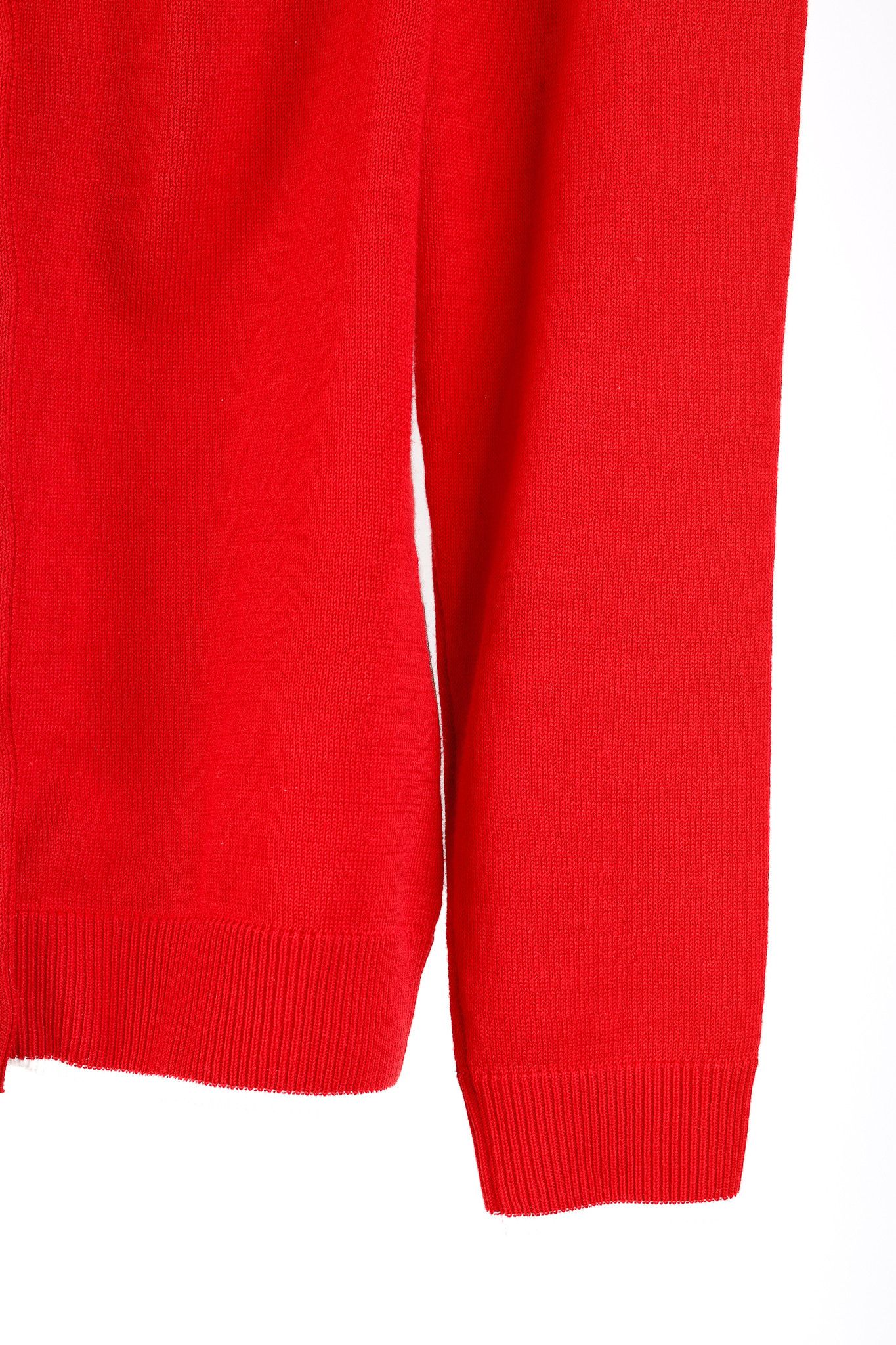Burberry Burberry Golf Check Trim Red Cotton Cardigan Size XS / US 0-2 / IT 36-38 - 7 Thumbnail