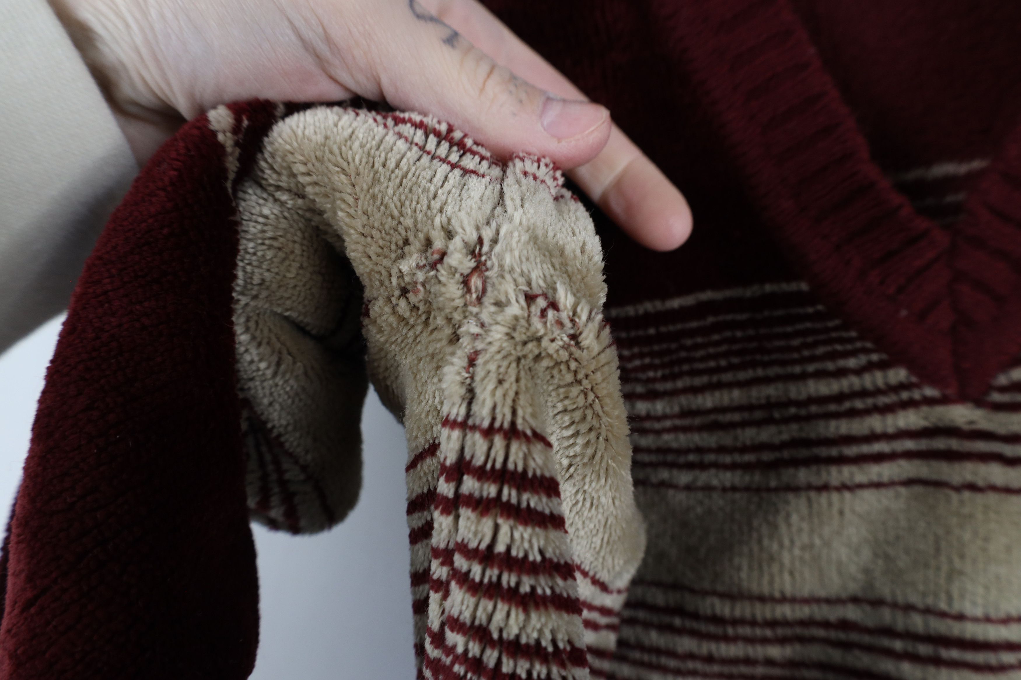Vintage Vintage 70s Streetwear Block Velour Terry Cloth Sweater Size US M / EU 48-50 / 2 - 5 Thumbnail