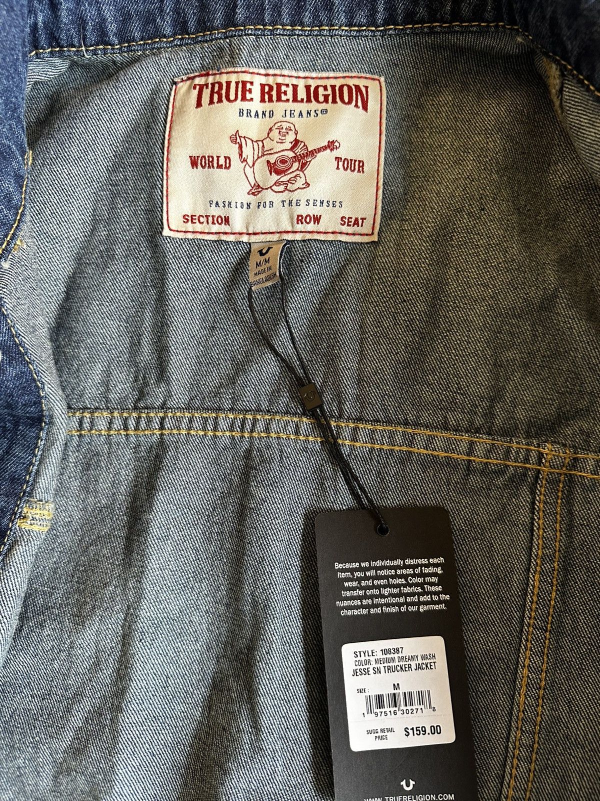 True Religion True religion New jean jacket with tags Size US M / EU 48-50 / 2 - 2 Thumbnail