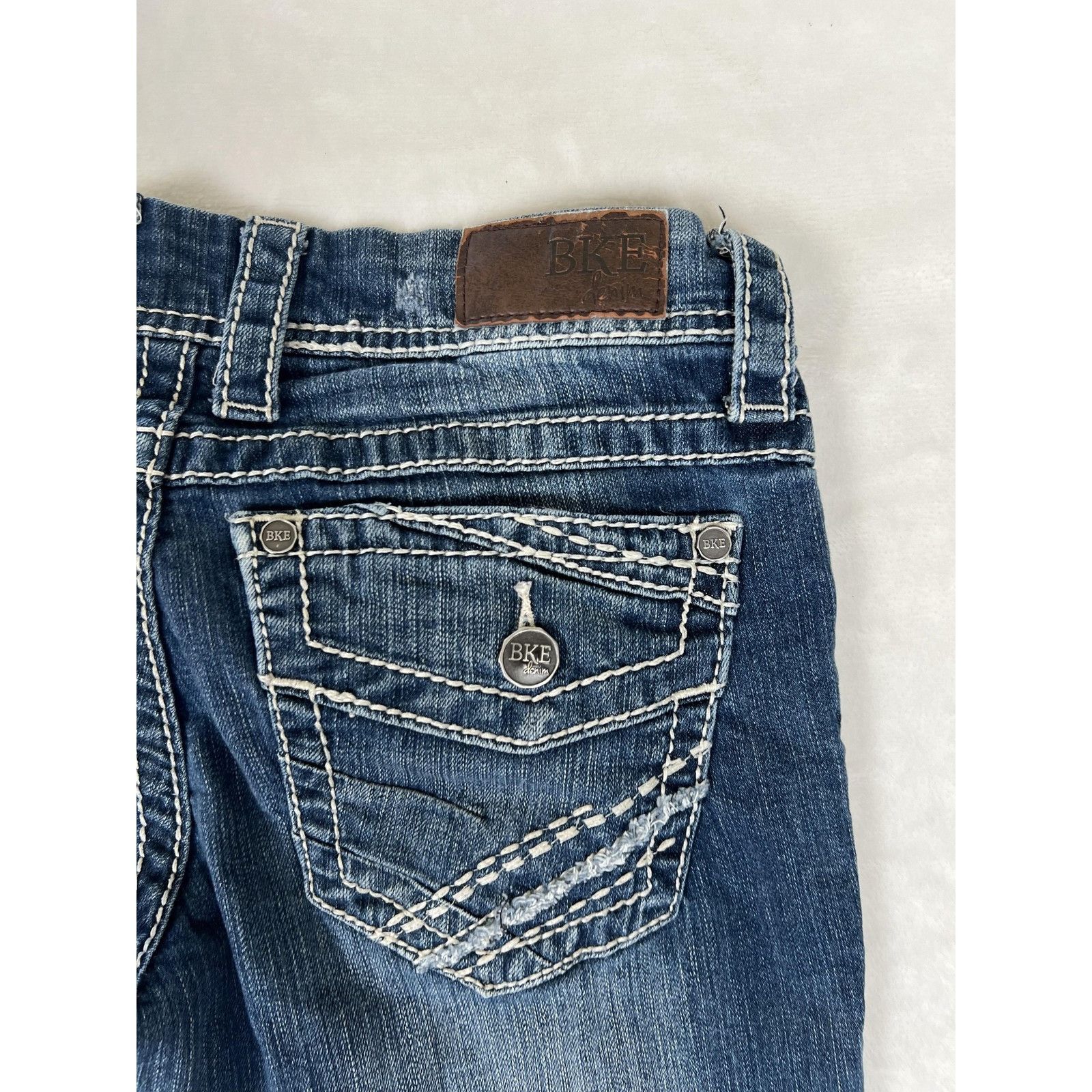 BKE BKE Jeans Womens 28 R Blue Sabrina Bootcut Contrast Stitch F Size 28" / US 6 / IT 42 - 9 Thumbnail