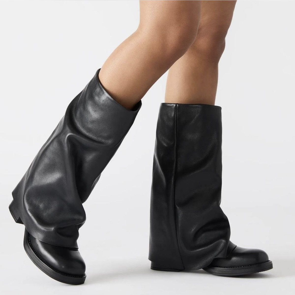 Steve Madden BENTON BLACK LEATHER Steven Madden boot Size US 8 / IT 38 - 1 Thumbnail
