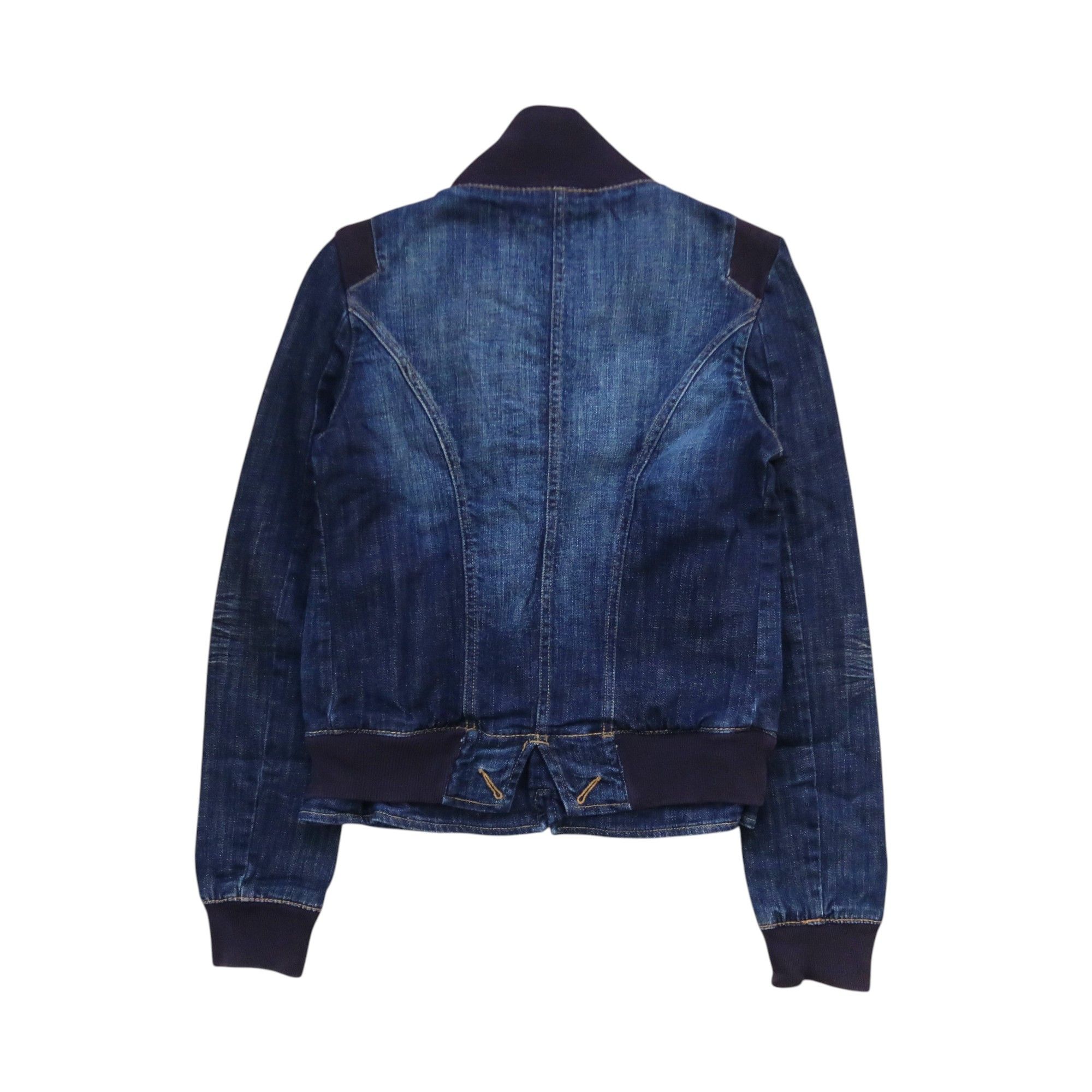 Kenzo 90s Kenzo Jeans Asymmetric Denim Boxy Jacket Size S / US 4 / IT 40 - 2 Thumbnail