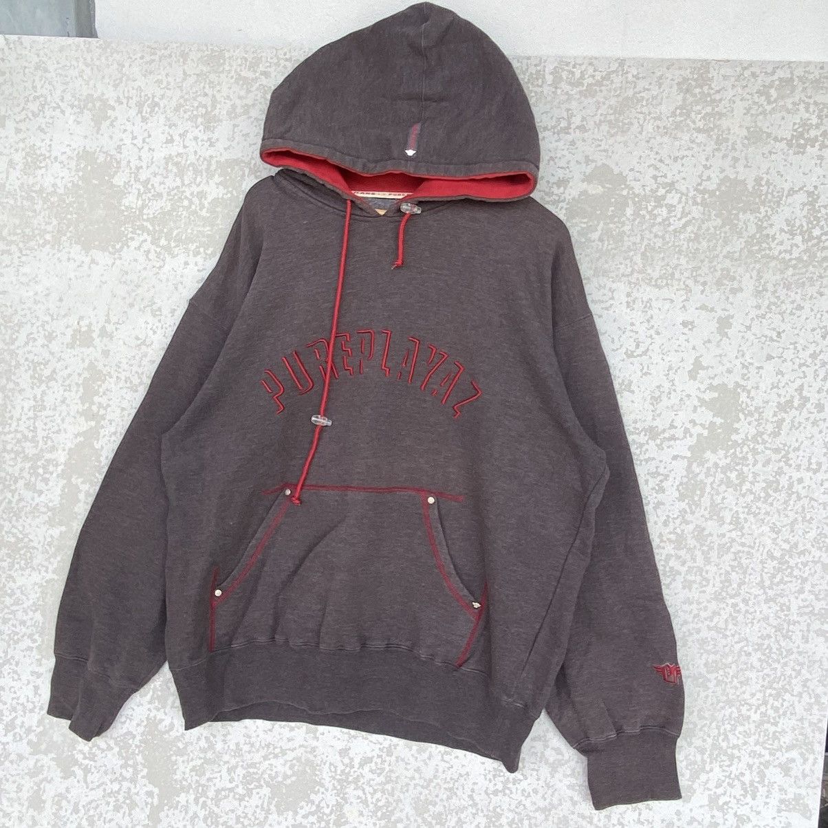 Other Vintage Puareplayaz com Embroidery Hoodie Sweater Gray Sz XL Size US XL / EU 56 / 4 - 2 Thumbnail