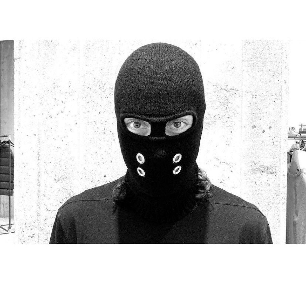 Rick Owens FW22 Strobe Gimp Balaclava Beanie Size ONE SIZE - 17 Thumbnail