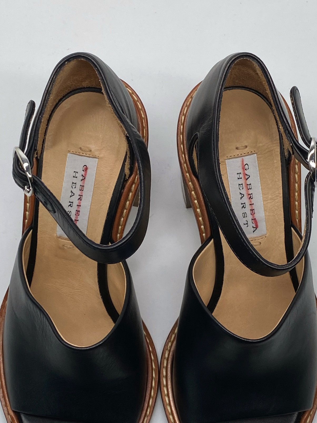 Gabriela Hearst Gabriela Hearst Beau Leather Ankle-Strap Sandals size 36 Size US 6 / IT 36 - 10 Thumbnail