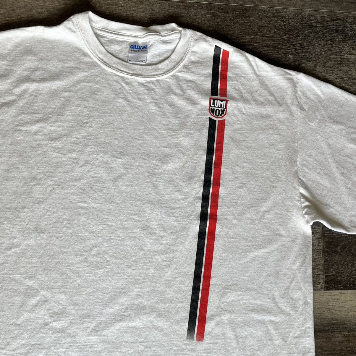 Luminox × Vintage Vintage 2000s Luminox Watches Vertical Stripe Logo Tee Shirt Size US XL / EU 56 / 4 - 2 Thumbnail