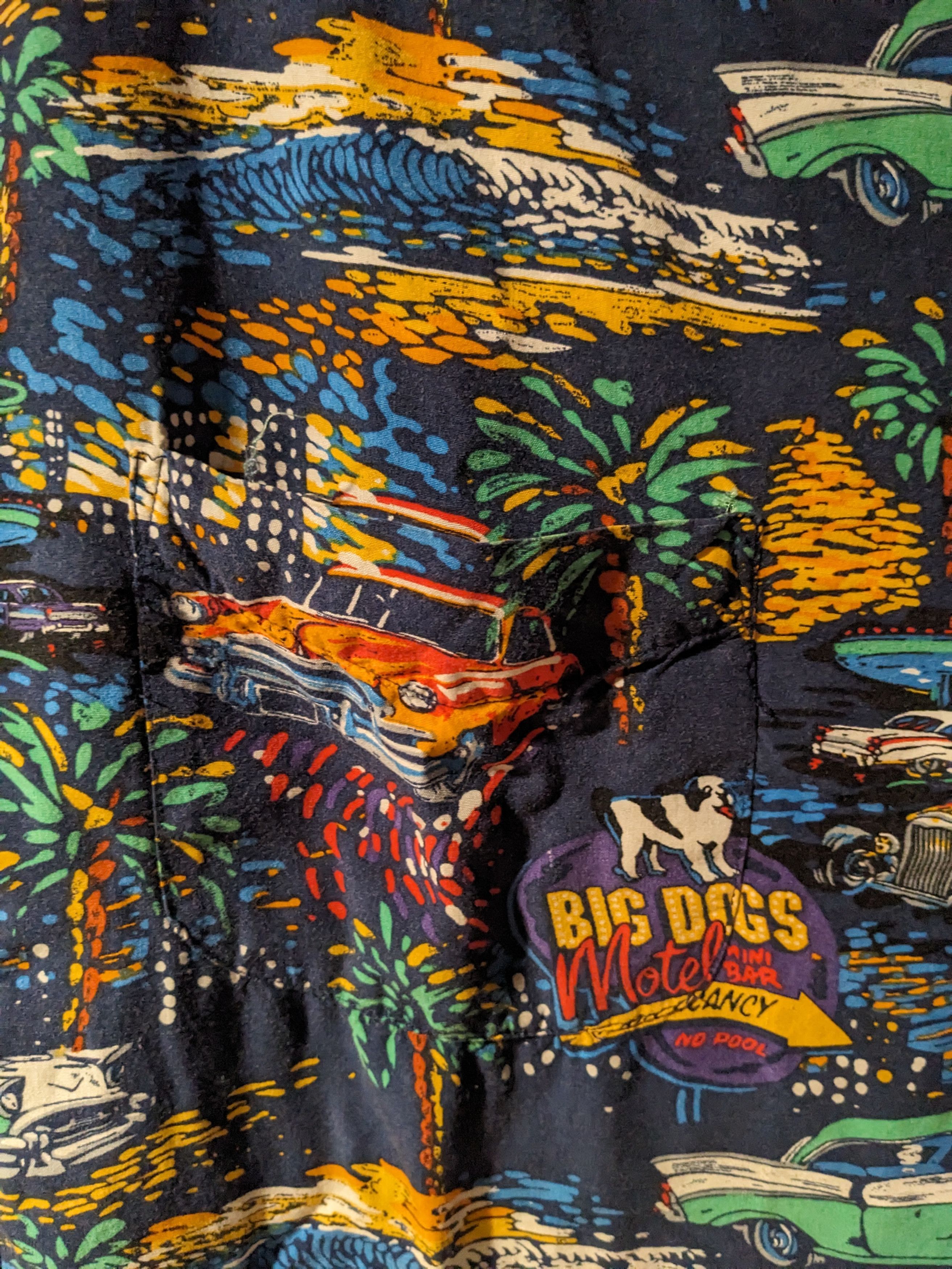 Big Dogs × Vintage Vintage Y2K Big Dog Diner Motel 4X-Large Short Sleeve Shirt Size US XXL / EU 58 / 5 - 2 Thumbnail