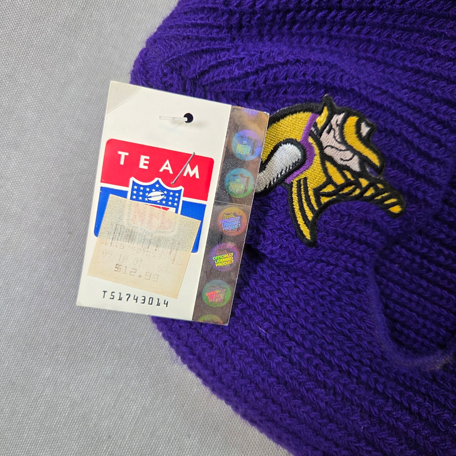 Vintage Vintage NOS Vikings Team NFL Balaclava Hat Size ONE SIZE - 2 Thumbnail