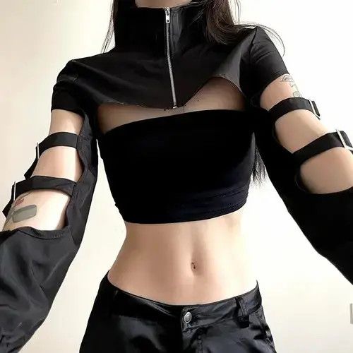 Japanese Brand × Vintage Goth Dark Hollow Out Techwear Fashion Cargo Size ONE SIZE - 3 Thumbnail