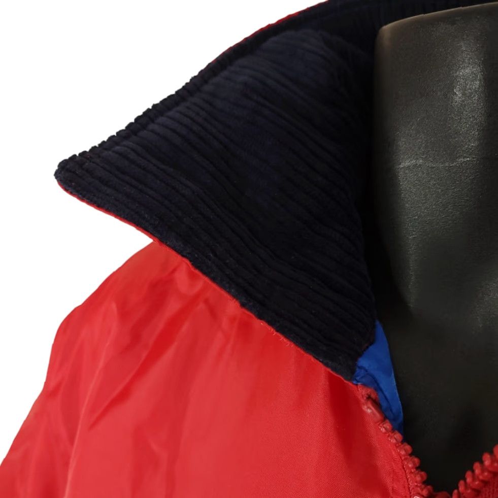 Vintage VINTAGE Orient Lines Marco Polo Antarctica Parka Jacket Mens Size L Red Hooded Zip Nylon Perca No? Size US L / EU 52-54 / 3 - 6 Thumbnail