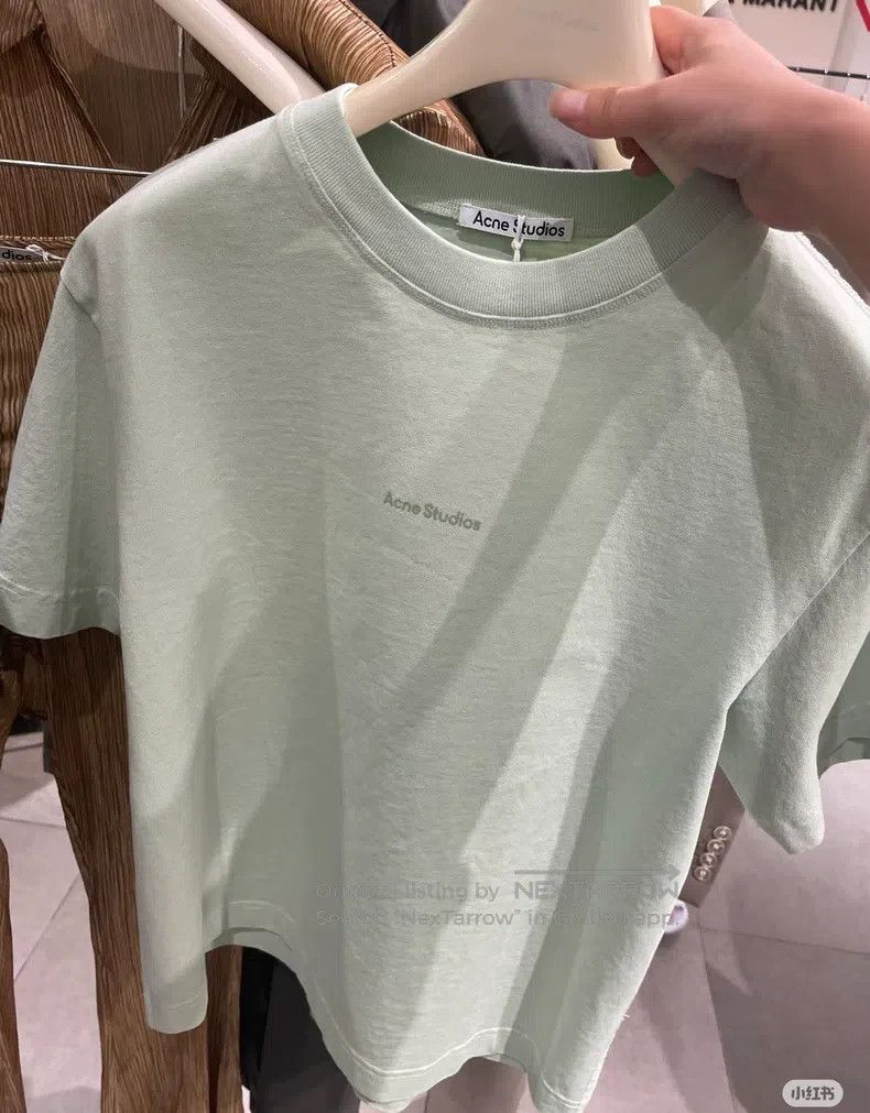 Acne Studios Acne Studios Mint green short-sleeve T-shirt Size XS / US 0-2 / IT 36-38 - 4 Thumbnail