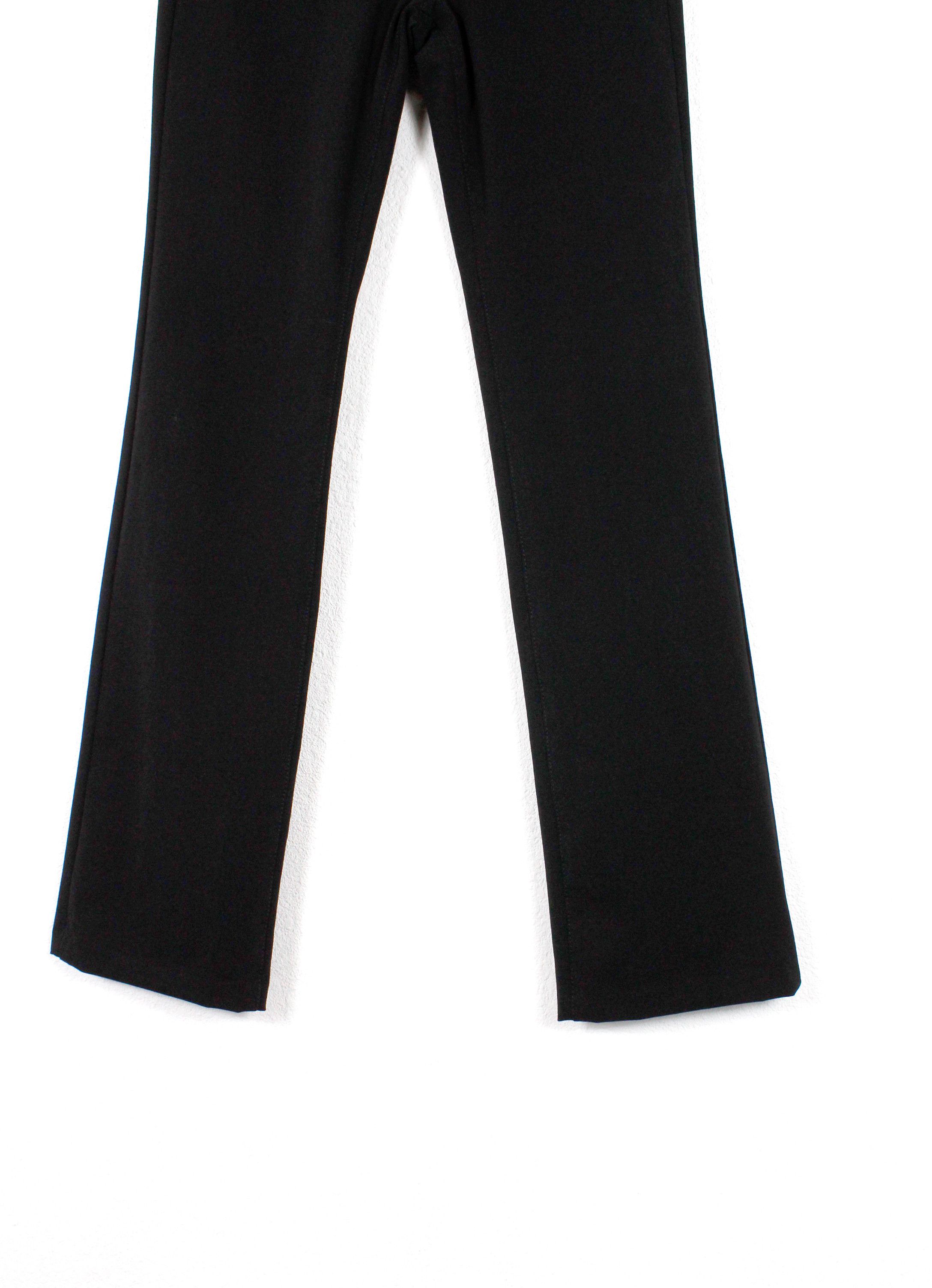 Versace Jeans Couture × Vintage Versace Jeans Couture Elastic Poly/Nylon Flare Pants Y2K Size 26" / US 2 / IT 38 - 3 Thumbnail