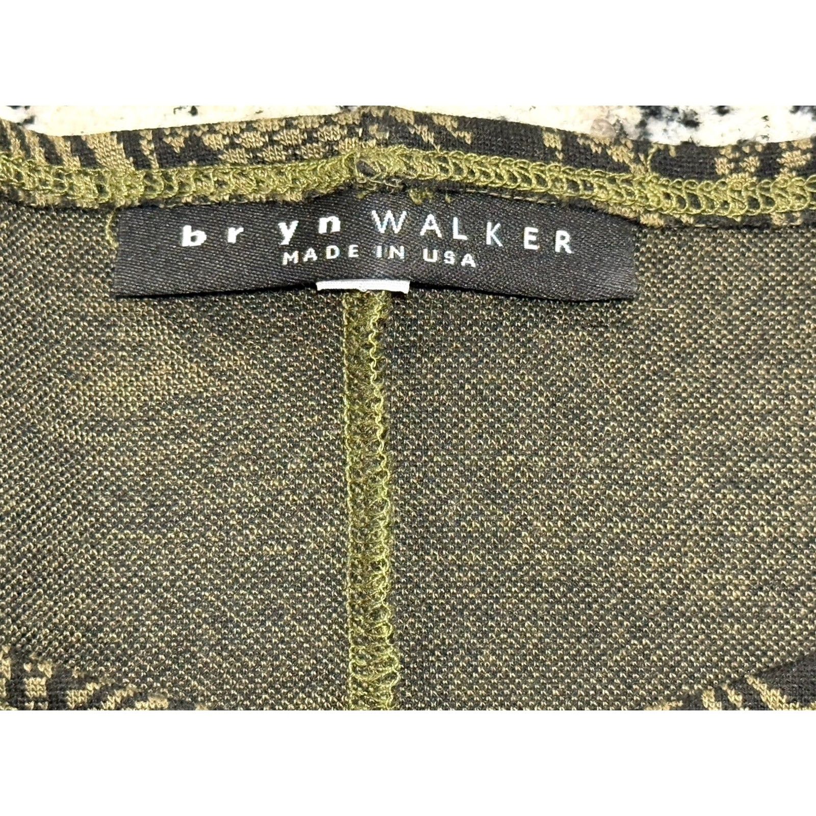 Vintage Bryn Walker Alina Dress Verde Floral Lagenlook Dress S Green Dolman Sleeve Knee Length Verdi? Size S / US 4 / IT 40 - 4 Thumbnail