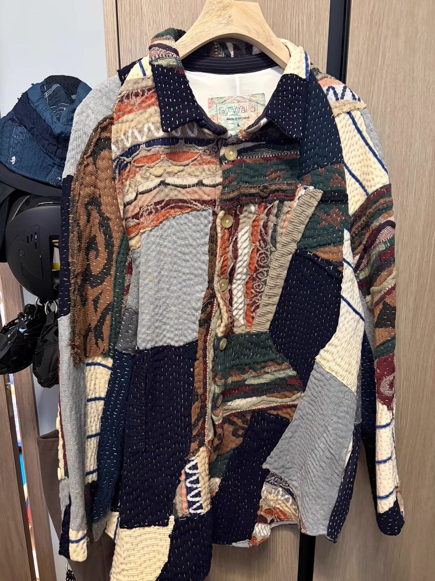 By Walid Multi-Color Patchwork Long Sleeve Button-Up Shirt Size US L / EU 52-54 / 3 - 1 Thumbnail
