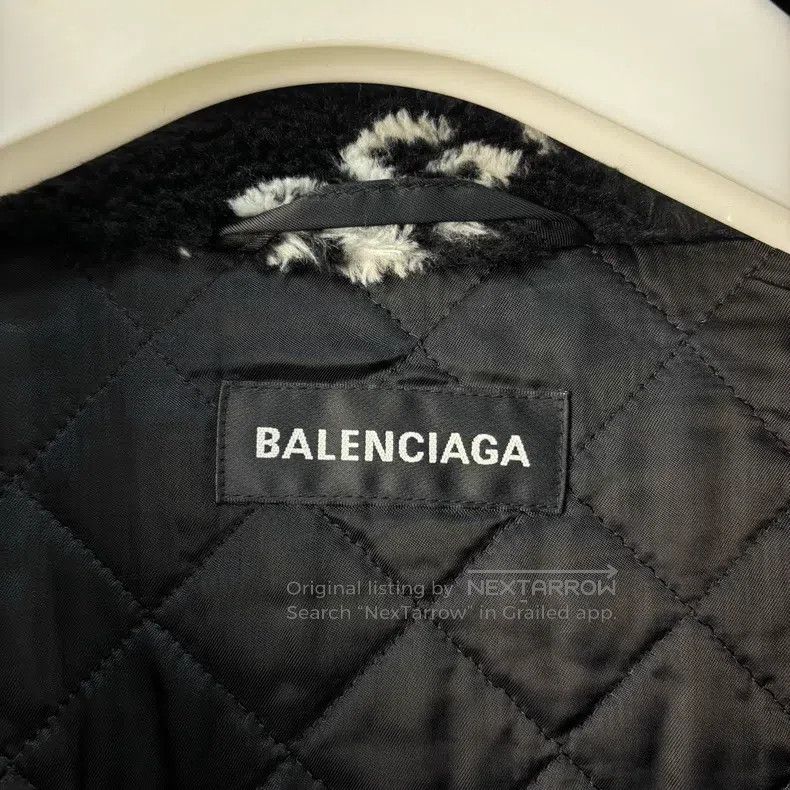 Balenciaga Balenciaga Bullet Screen Logo Full Print Stand Collar Tedd Size M / US 6-8 / IT 42-44 - 4 Thumbnail