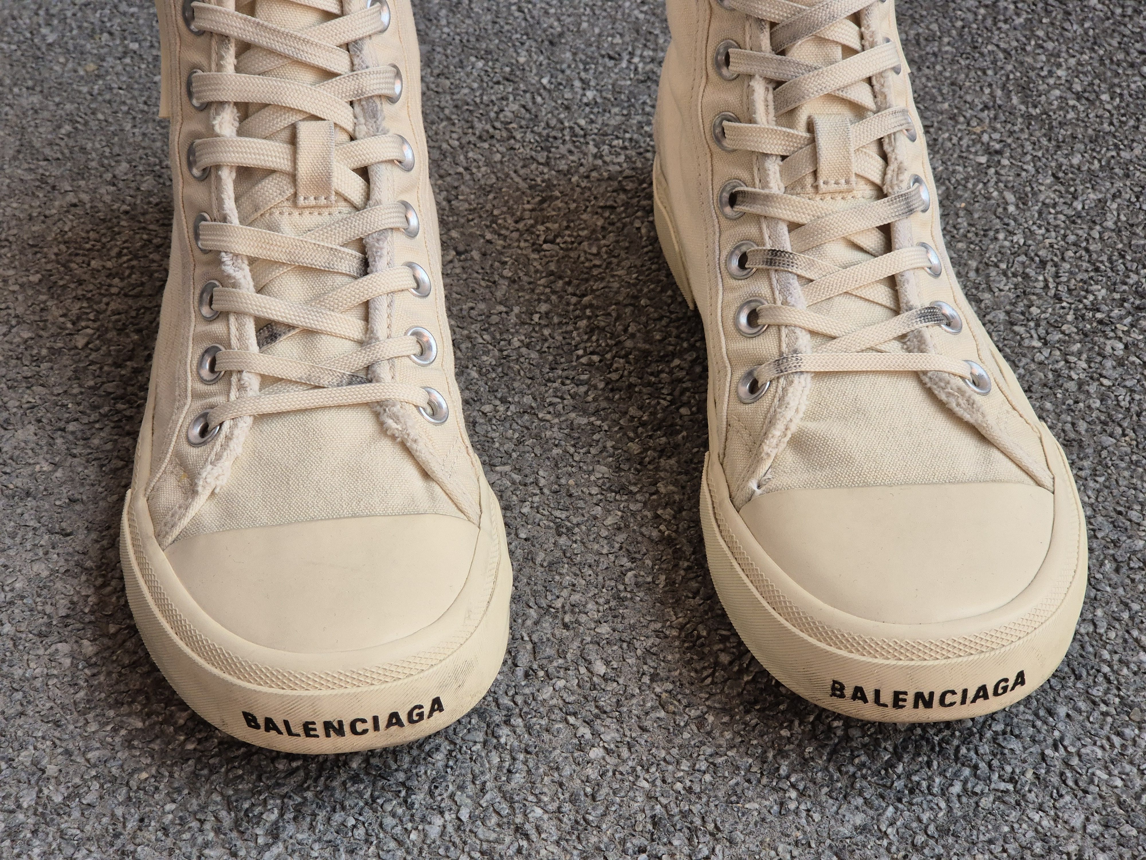 Balenciaga Balenciaga Paris Destroyed High Tops 688752 Size US 8 / EU 41 - 2 Thumbnail