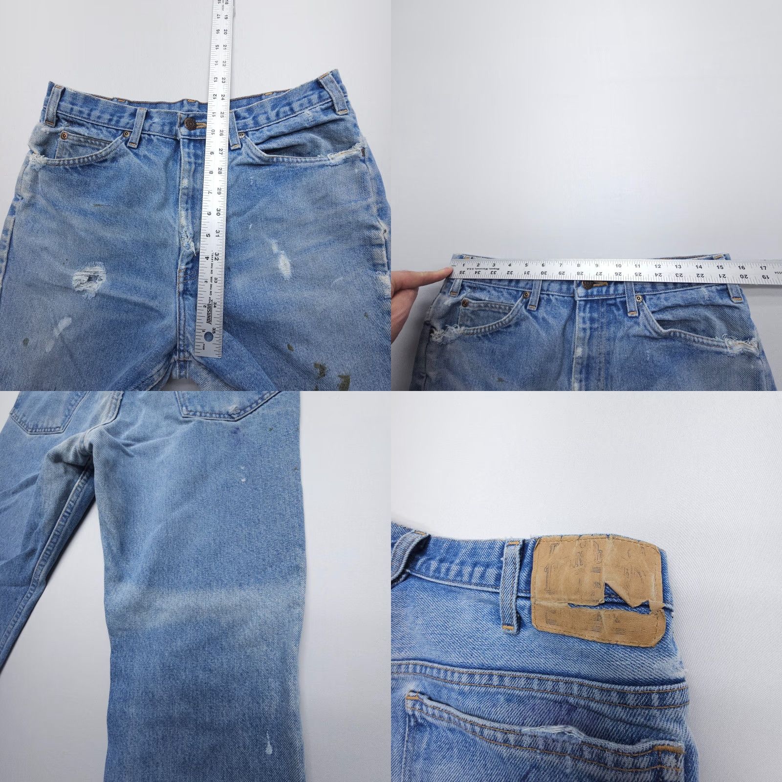 JCPenney VTG JCPenney Plain Pockets Jeans Mens 31 x 29 Bootcut 5-Pocket Denim Blue 90s 80s USA Regular Mens Size US 31 - 8 Thumbnail