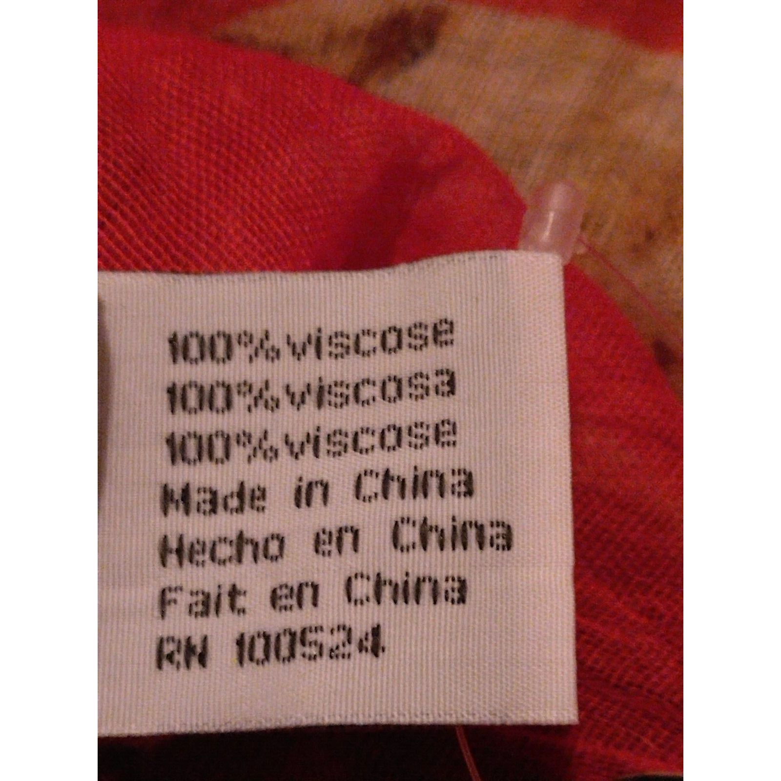 The Unbranded Brand Joy Susan Lightweight Viscose Wrap Scarf Red w/Pug 70" x 30" Size ONE SIZE - 6 Thumbnail