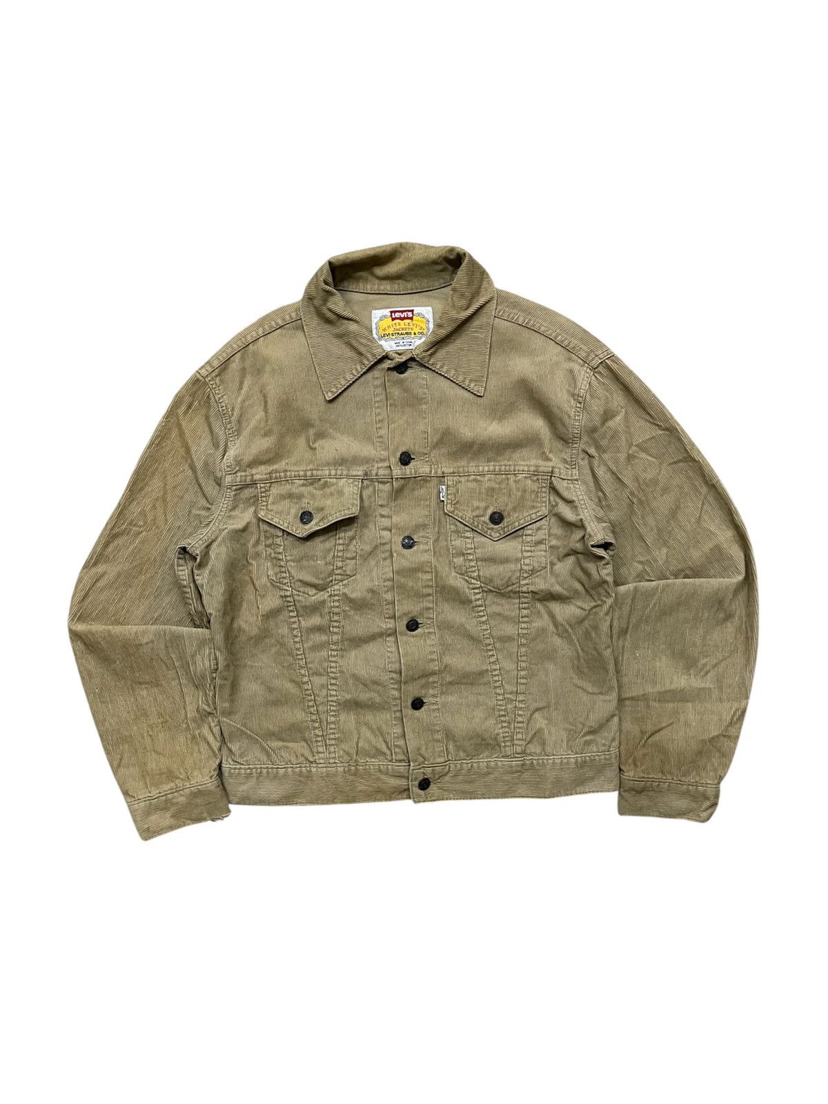 Levi's VINTAGE LEVIS CORDUROY TRUCKER JACKET FADED Size US L / EU 52-54 / 3 - 1 Thumbnail