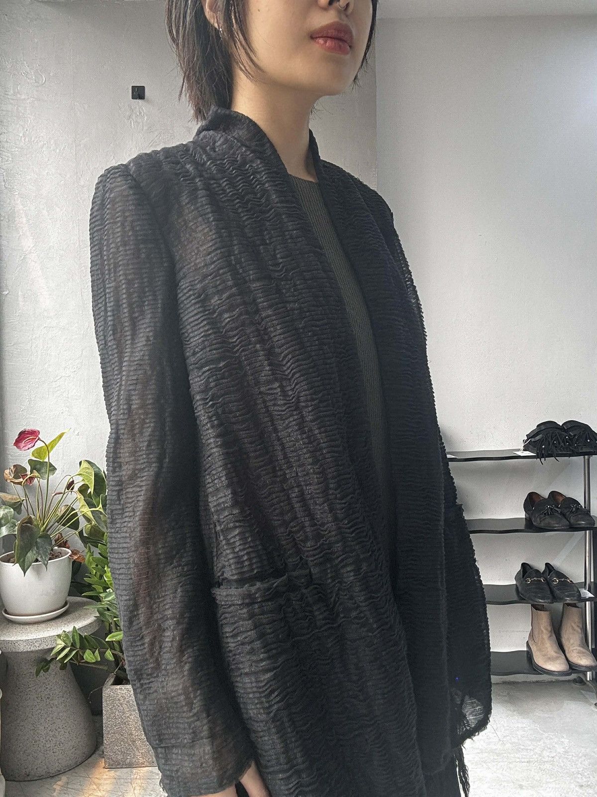 Giorgio Armani Giorgio Armani Textured Cardigan Jacket Size XS / US 0-2 / IT 36-38 - 2 Thumbnail