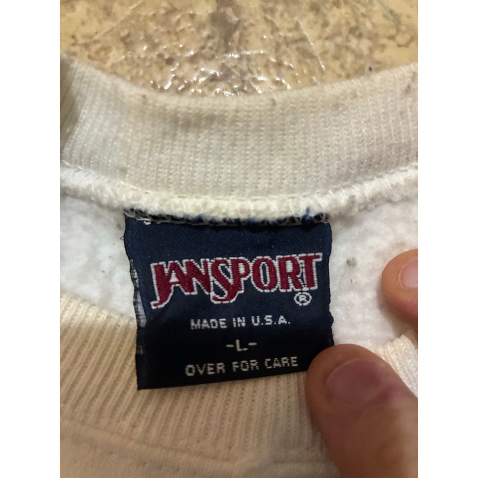 Jansport Vintage Eastern Illinois Mom White XL Jansport Sweatshirt Size US XL / EU 56 / 4 - 4 Thumbnail
