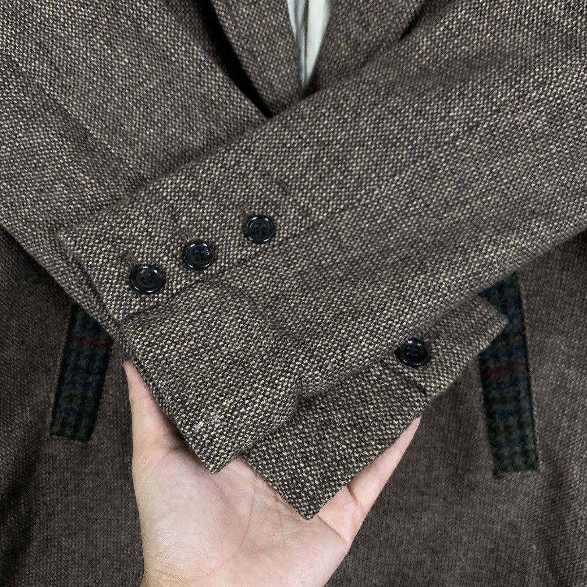 Japanese Brand Harris Tweed X Chime wool long coat Size S / US 4 / IT 40 - 6 Thumbnail
