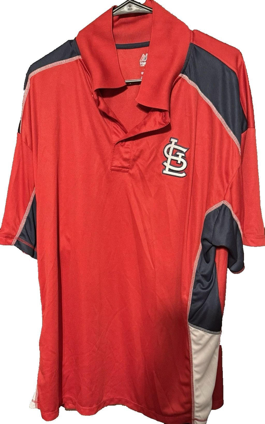 Majestic St. Louis Cardinals Majestic polo shirt Men's Size 2XL Red Size US XXL / EU 58 / 5 - 1 Thumbnail