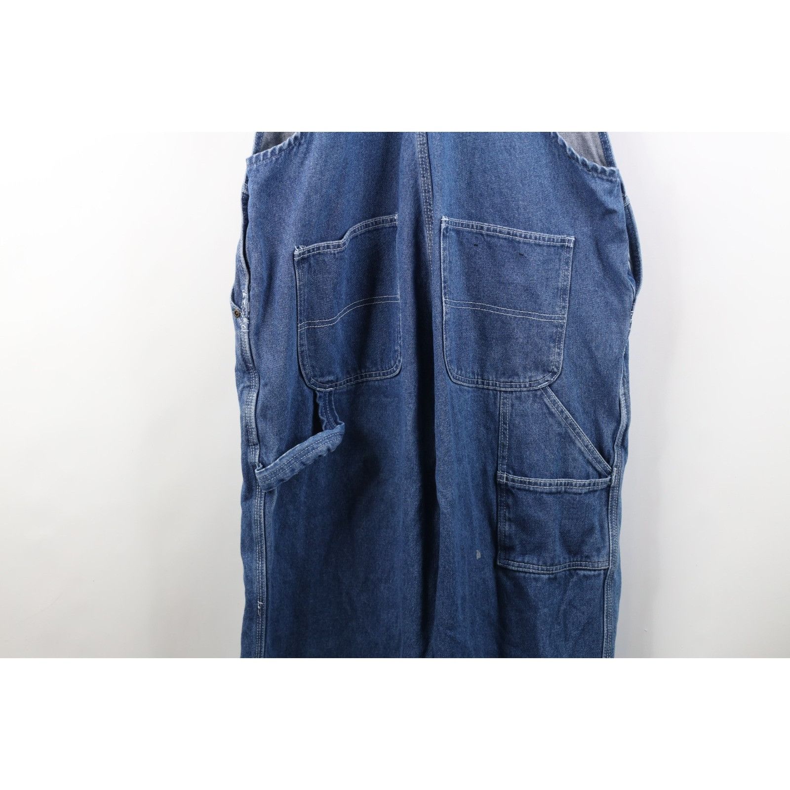 Vintage Vintage 90s Streetwear Distressed Wide Leg Denim Overalls Size US 36 / EU 52 - 18 Thumbnail