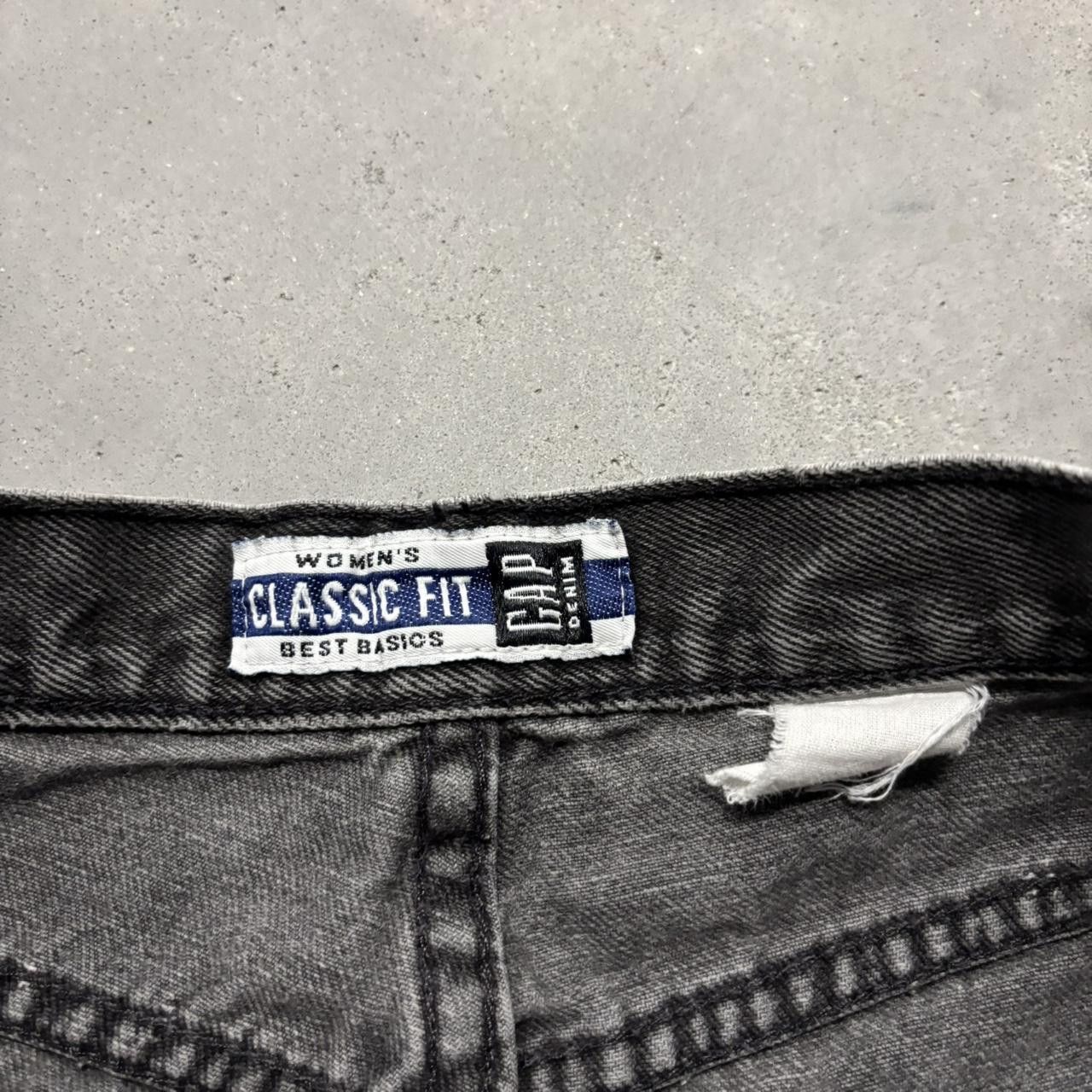Japanese Brand × Vintage Crazy Vintage Y2K/2000s Grunge Faded Black Denim Jeans! Size US 27 - 7 Thumbnail