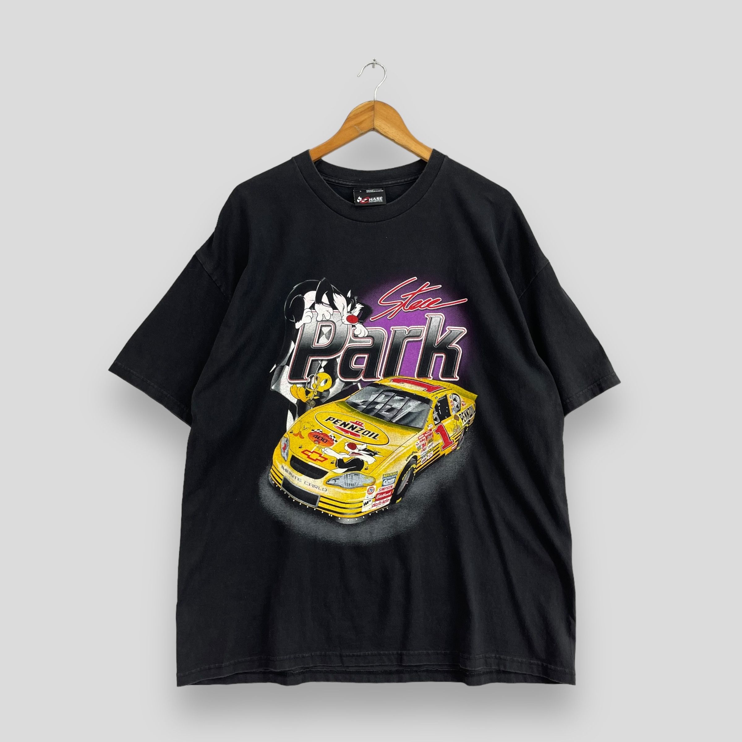 NASCAR × Vintage × Warner Bros Vintage Looney Tunes Cartoons Steve Park Nascar Tshirt Size US L / EU 52-54 / 3 - 1 Thumbnail