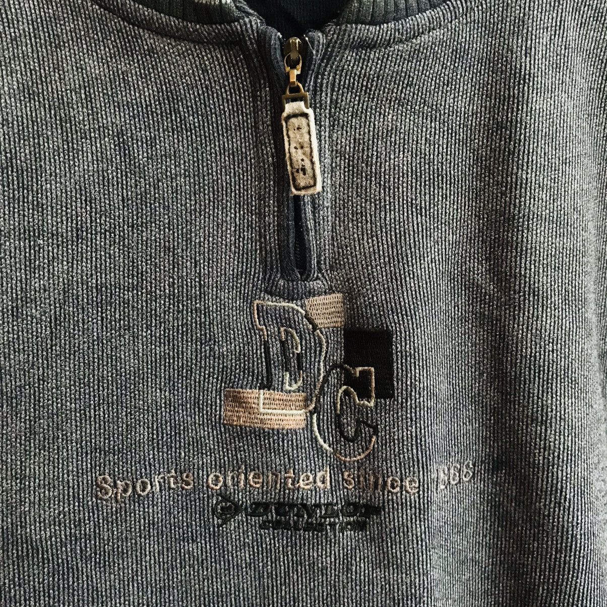 Dunlop × Japanese Brand × Vintage Vintage Dunlop Quarter Zip Rib Sweatshirt Size US L / EU 52-54 / 3 - 3 Thumbnail