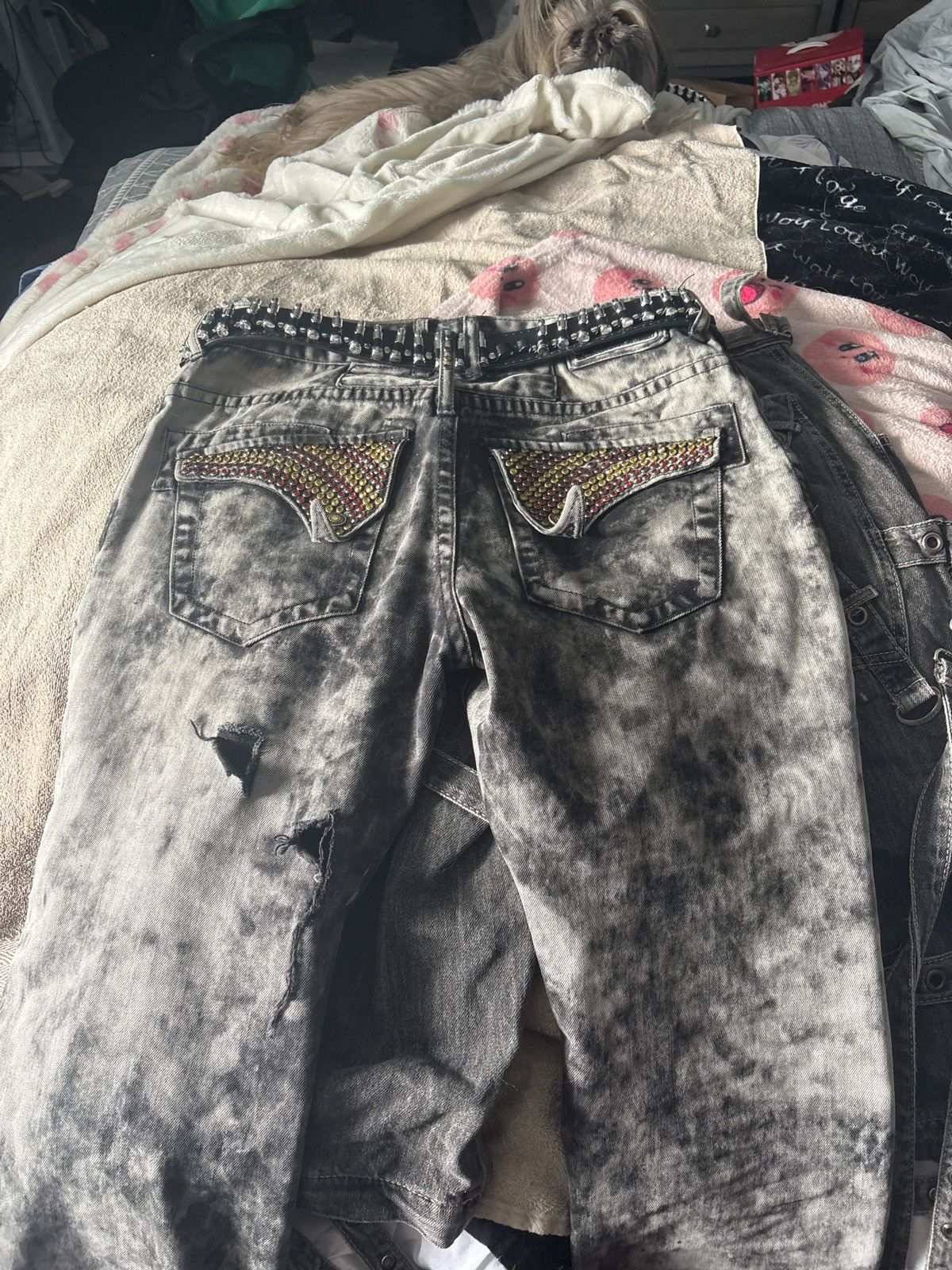 Robins Jeans Smokey🚬grey robin jeans Size US 34 / EU 50 - 2 Thumbnail