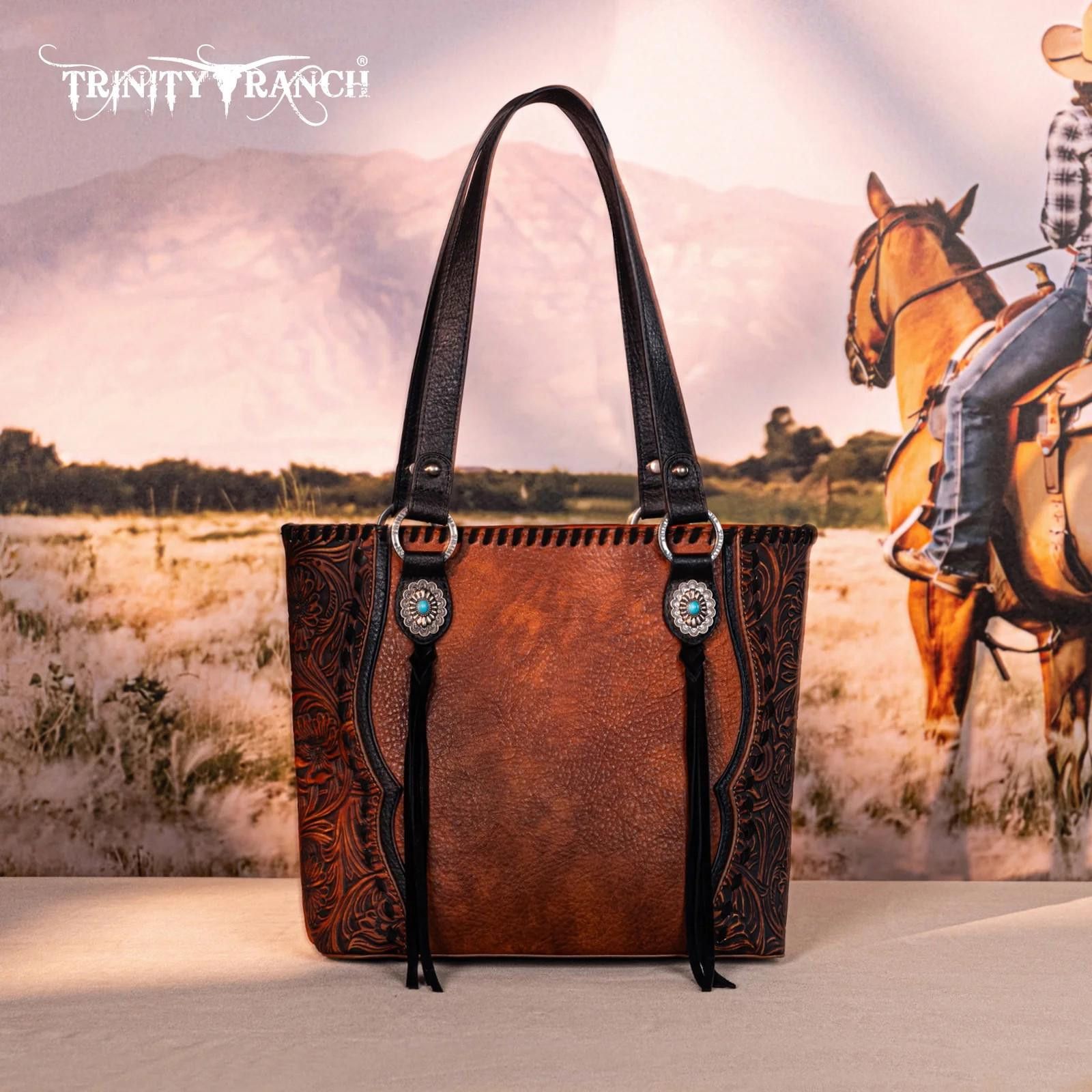 Trinity Ranch Stylish Tote Bag with Embellishments