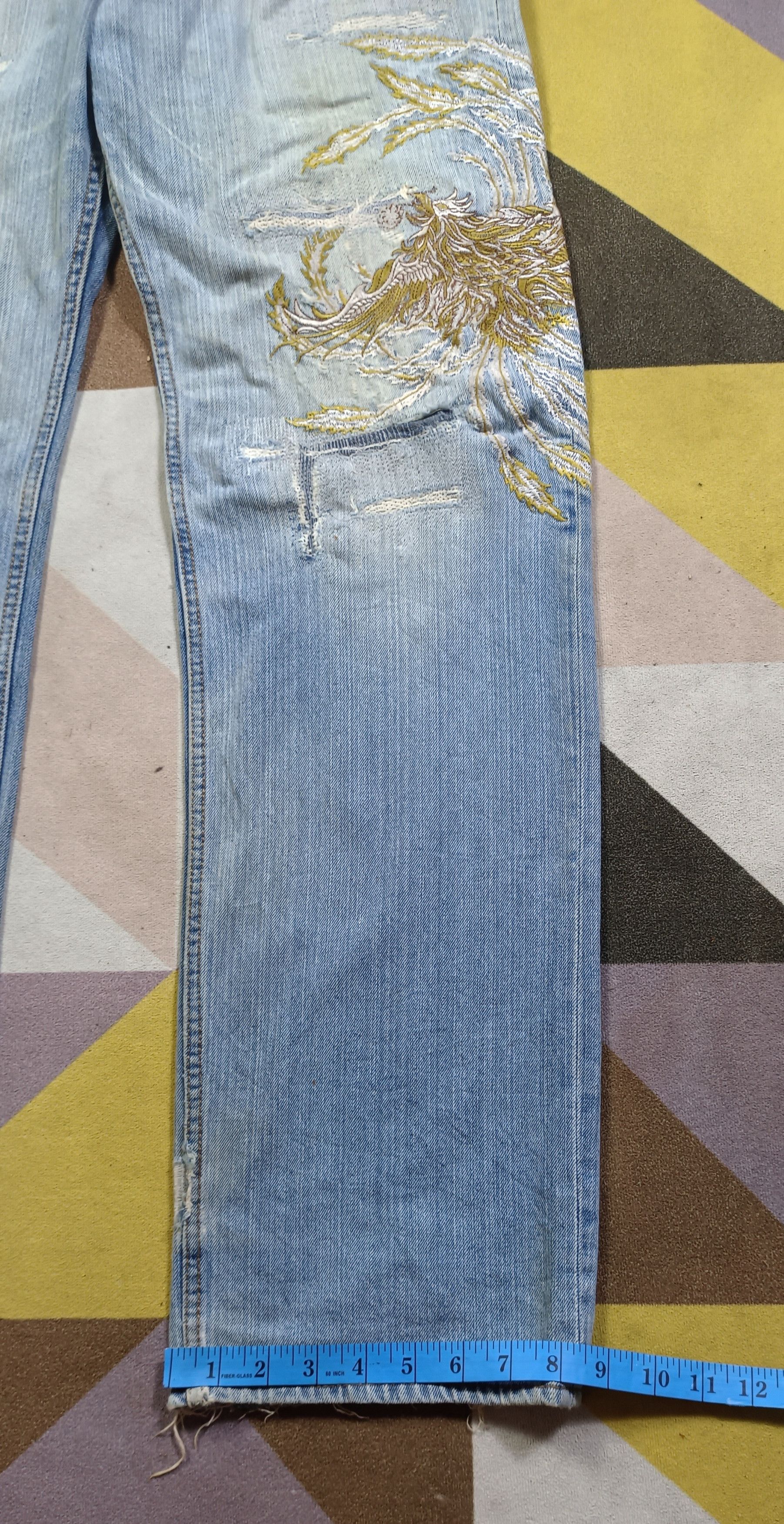 Japanese Brand × Vintage Seiden Sukajan Karakuri Style Distressed Jeans Size US 32 / EU 48 - 20 Thumbnail