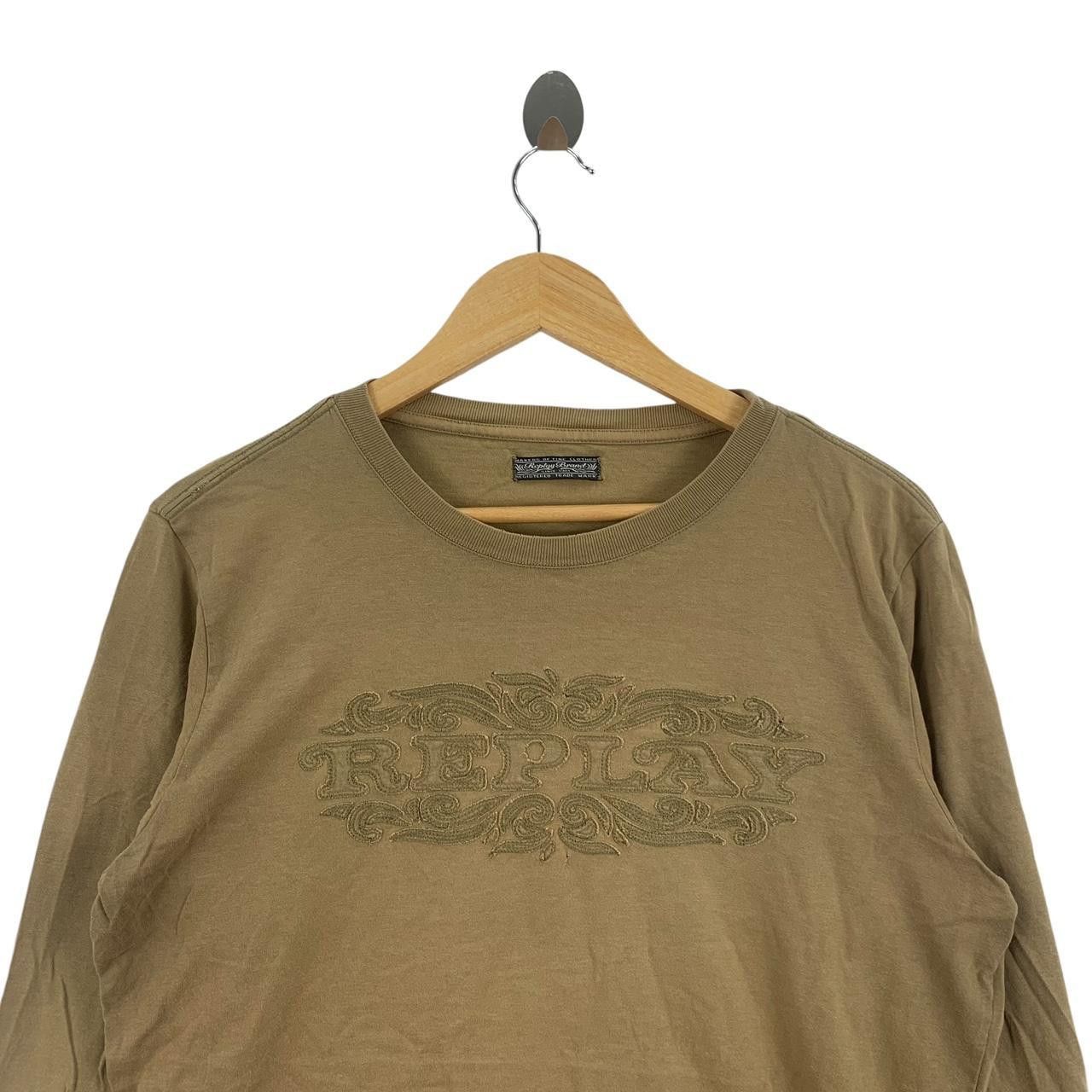 Vintage Vintage REPLY BRAND Embossed Logo Crest Tee Shirt Size L / US 10 / IT 46 - 2 Thumbnail