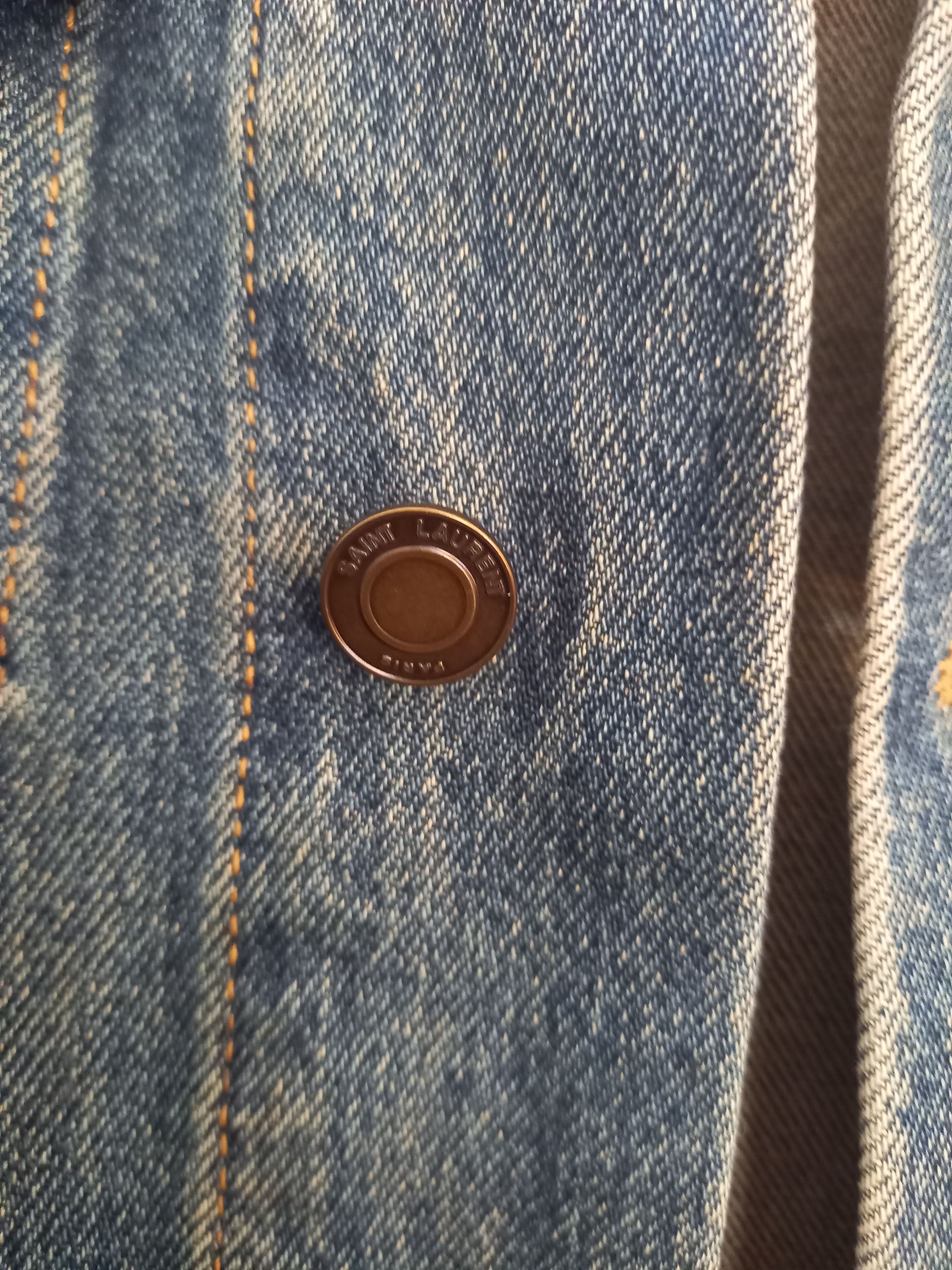 Saint Laurent Paris Dirty wash denim jacket Size US XS / EU 42 / 0 - 5 Thumbnail