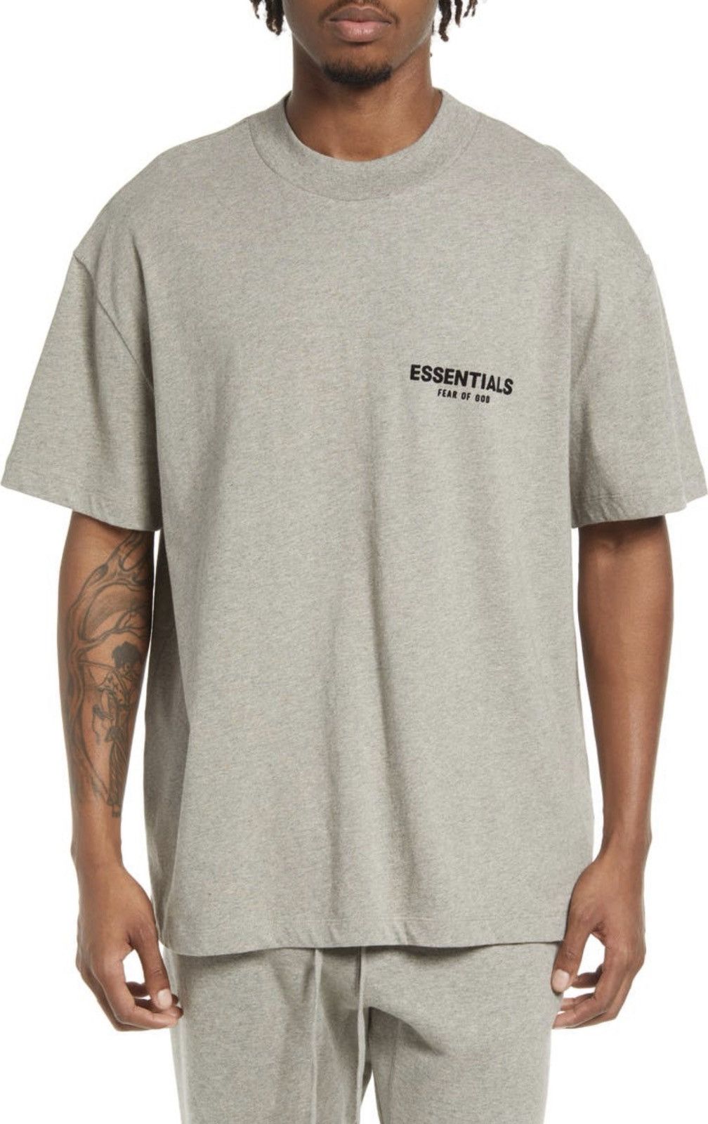 FOG FOG - ESSENTIALS Fear of God Dark Oatmeal T-Shirt Sz (M) Size US M / EU 48-50 / 2 - 7 Thumbnail