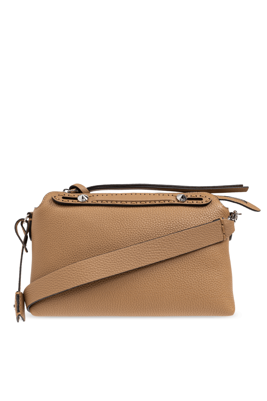 FENDI BTW Selleria Med Cappuccino Shoulder Bag New
