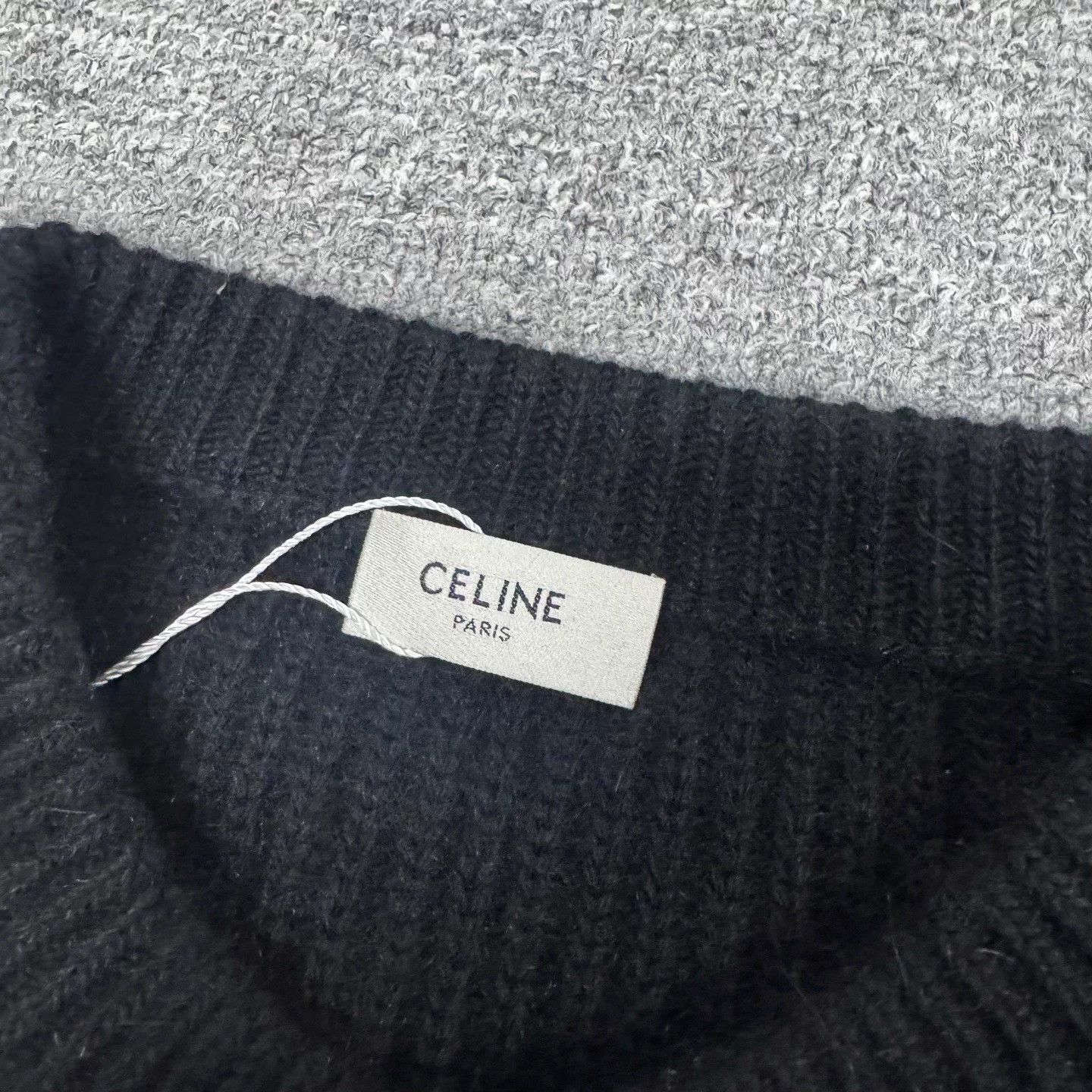 Celine Celine Oversized Logo Knit Sweater S 99 New Size S / US 4 / IT 40 - 6 Thumbnail